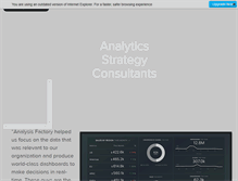 Tablet Screenshot of analysisfactory.com